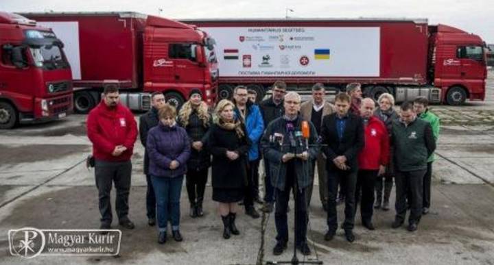 Megérkezett a magyar segélyszállítmány Ukrajnába